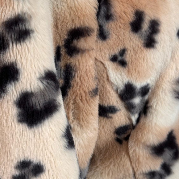 Catherine Malandrino Animal Print Faux Fur Jacket XS Fits Up To Small - Picture 6 of 9
